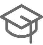 Pictogramme d'un chapeau de diplomé