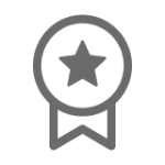 Pictogramme d'une médaille avec une étoile.